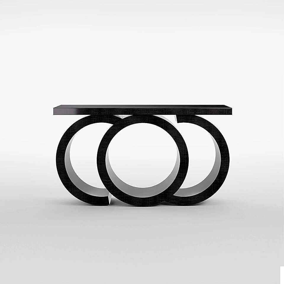 A three hoop small scarsdale console