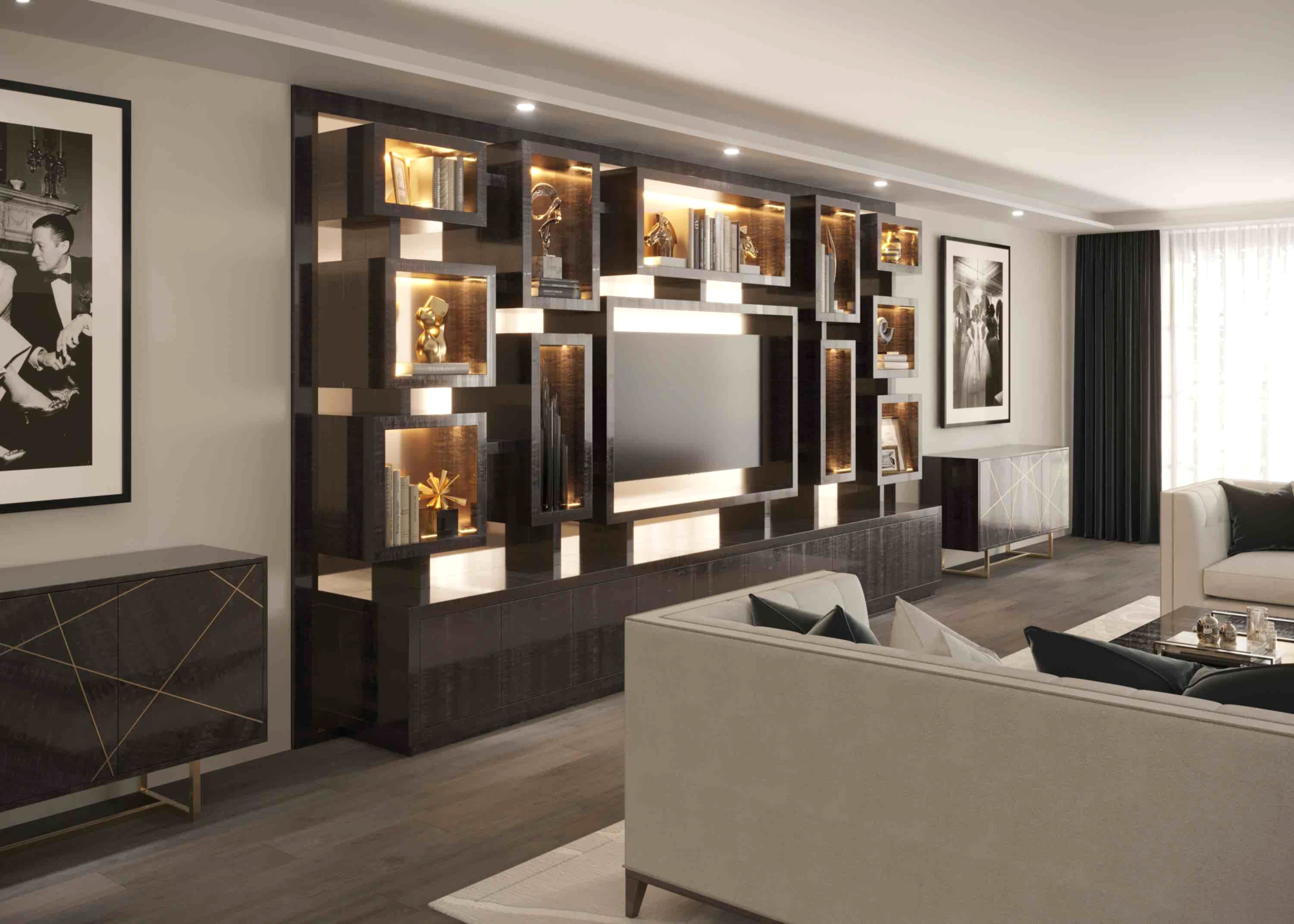luxury entertainment room Davidson London