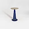 The Wanderlust Cocktail table by Davidson London. Finshed with an Alska Blue base and a muted Strausbourg top