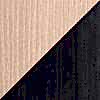 Blackest Black Anegre and Beige Oak