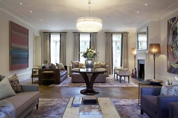 Luxury centre table for living room for a modern design look in a mansion.