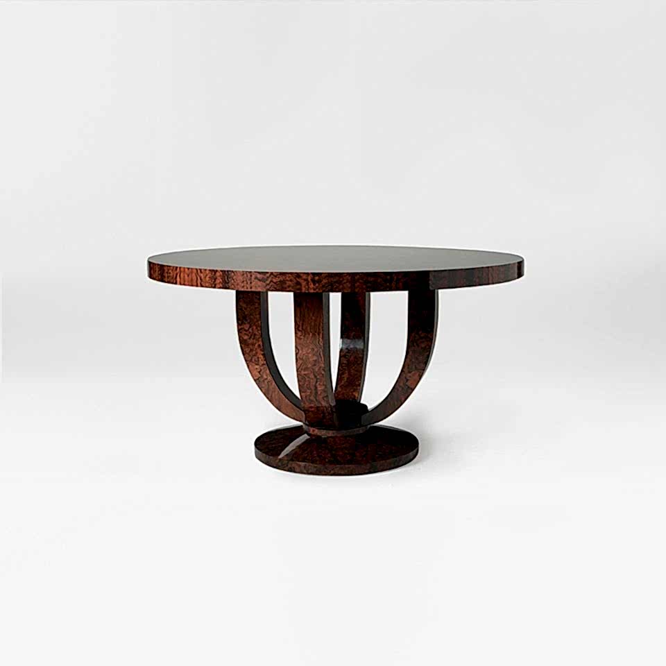 Round Cranston Table on a grey background